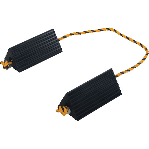 Cale de roue d'avion de transporteur a&eacute;rien, 5" x 10" x 4-1/2", Noir R.M.G. Prévention