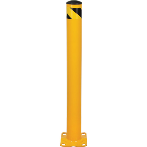 Butoir, Acier, 42" h x 4-1/2" la, Jaune R.M.G. Prévention