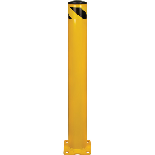 Butoir de s&eacute;curit&eacute;, Acier, 42" h x 5-1/2" la, Jaune R.M.G. Prévention