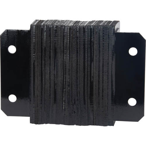 Laminated Dock Bumpers, Horizontal, Rubber, 12" W x 4" D x 10" H R.M.G. Prévention