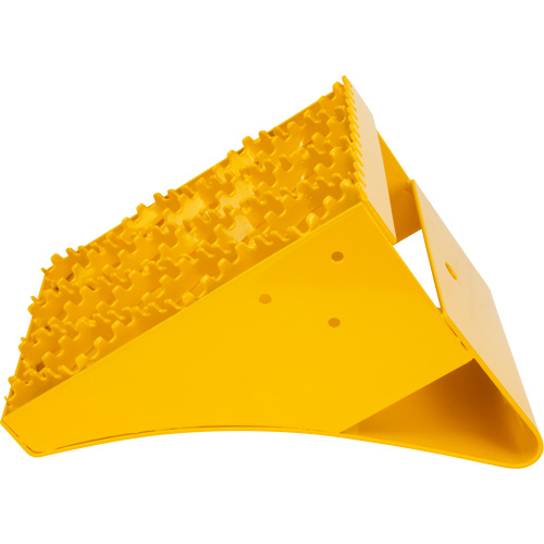 Cales-roue pour la glace, Acier, Jaune, 8-1/16" la x 10-5/8" p x 8-13/16" h R.M.G. Prévention