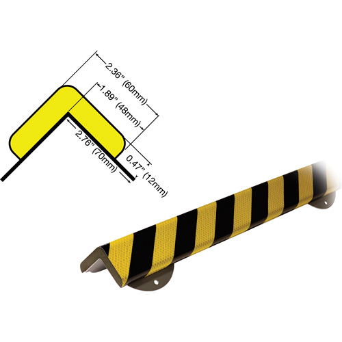 Trousse de protection murale avec butoir de protection de coin mod&egrave;le WPK H+ 1M R.M.G. Prévention