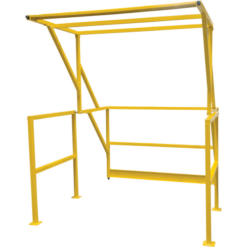 Barri&egrave;re de s&eacute;curit&eacute; pour mezzanine, 70" lo x 77" ha, 78" &eacute;lev&eacute;e, Jaune R.M.G. Prévention