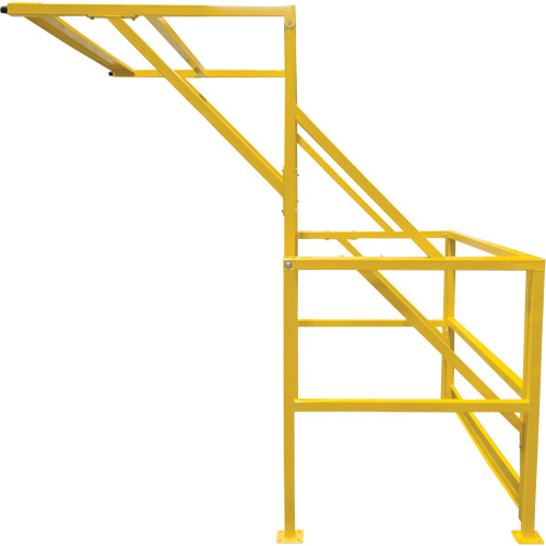 Barri&egrave;re de s&eacute;curit&eacute; pour mezzanine, 70" lo x 77" ha, 78" &eacute;lev&eacute;e, Jaune R.M.G. Prévention