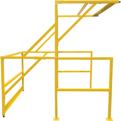 Barri&egrave;re de s&eacute;curit&eacute; pour mezzanine, 70" lo x 77" ha, 78" &eacute;lev&eacute;e, Jaune R.M.G. Prévention