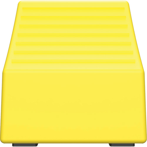 Checkers Safety Heavy-Duty Ultra Class Mining Wheel Chock without Bracket, HDPE, Yellow, 14-1/2" W x 17-1/2" D x 16" H R.M.G. Prévention
