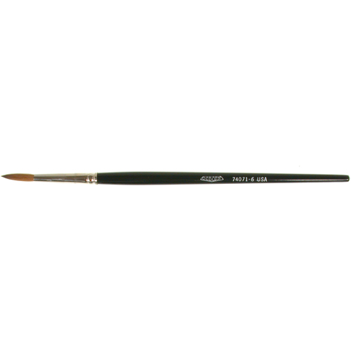 Artist Paint Brush, 5/32" Brush Width, Red Sable, Wood Handle R.M.G. Prévention