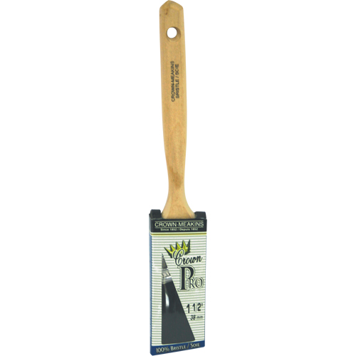 Crown Pro Straight Paint Brush, Bristle, Wood Handle, 1-1/2" Width R.M.G. Prévention