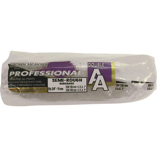 Professional AA Synthetic Paint Roller Cover, 19 mm (3/4") Nap, 240 mm (9-1/2") L R.M.G. Prévention