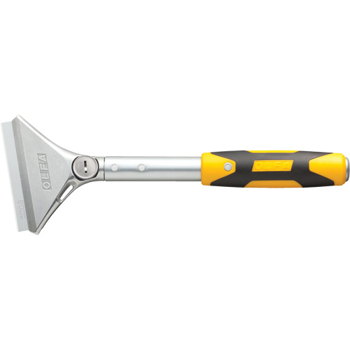 Grattoir extra robuste OLFA XSR-300, Lame Acier, Largeur 4", Manche M&eacute;tal R.M.G. Prévention