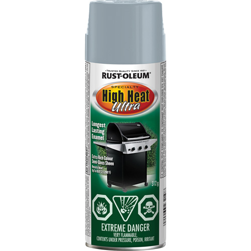 Specialty High Heat Ultra Enamel Spray Paint, Aerosol Can, Silver R.M.G. Prévention