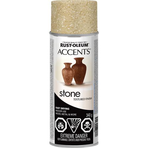 Accents&reg; Stone Creations Spray Paint, Aerosol Can, Bleached Stone R.M.G. Prévention
