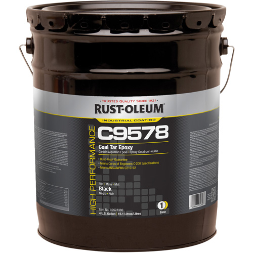 &eacute;poxy &agrave; base de goudron de houille et &agrave; haute teneur en solides du syst&egrave;me C9578, 4 gal., Seau R.M.G. Prévention