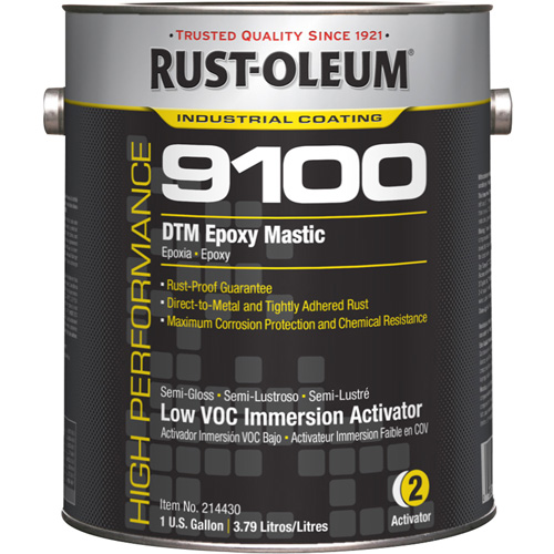 Activateur (250 COV) pour l'immersion du mastic &eacute;poxydique DTM du syst&egrave;me 9100, Gallon R.M.G. Prévention