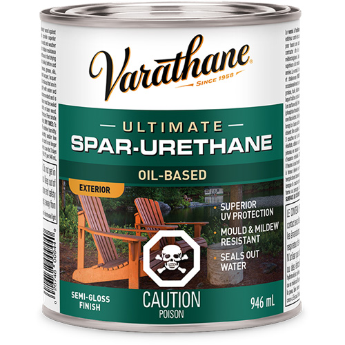Rev&ecirc;tement &agrave; fini diamant pour bois Varathane, 946 ml, Transparent, Semi-brillant R.M.G. Prévention