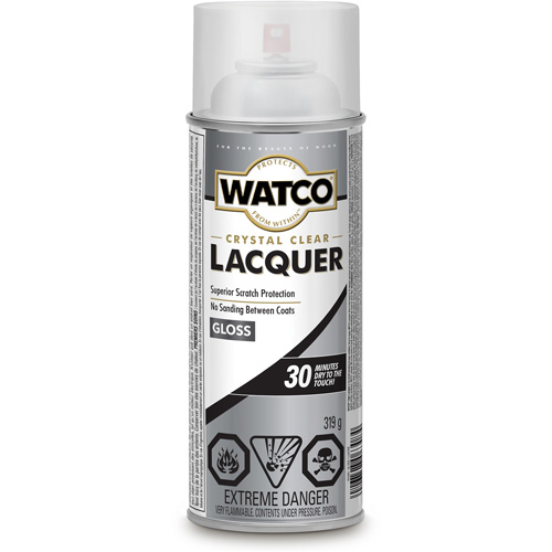 Watco&reg; Lacquer Wood Finish, 319 g, Clear, Gloss R.M.G. Prévention