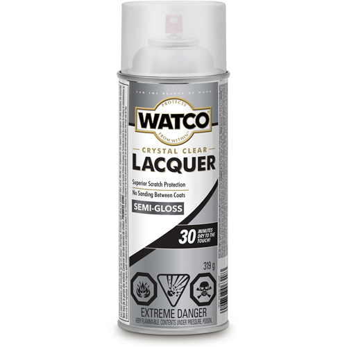 Laque pour bois Watco, 319 g, Transparent, Semi-brillant R.M.G. Prévention