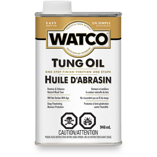 Watco&reg; Tung Oil, 946 ml, Clear, Transparent R.M.G. Prévention