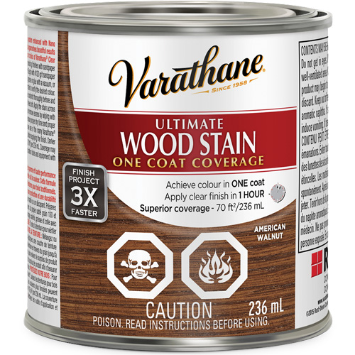 Varathane&reg; Ultimate Wood Stain, 236 ml, American Walnut R.M.G. Prévention