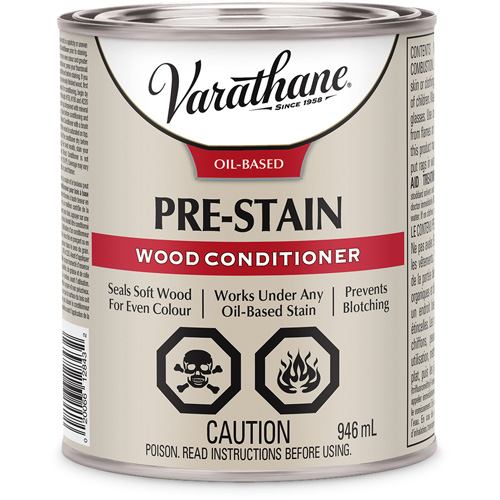 Conditionneur de bois de premi&egrave;re qualit&eacute; Varathane, 946 ml, Transparent R.M.G. Prévention
