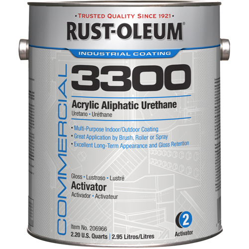 Syst&egrave;me 3300 de rev&ecirc;tement aliphatique &agrave; base dur&eacute;thane et dacrylique, 1 gal., Brillant R.M.G. Prévention