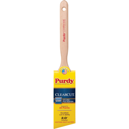 Clearcut&reg; Glide Paint Brush, Poly/Nylon, Wood Handle, 2" Width R.M.G. Prévention