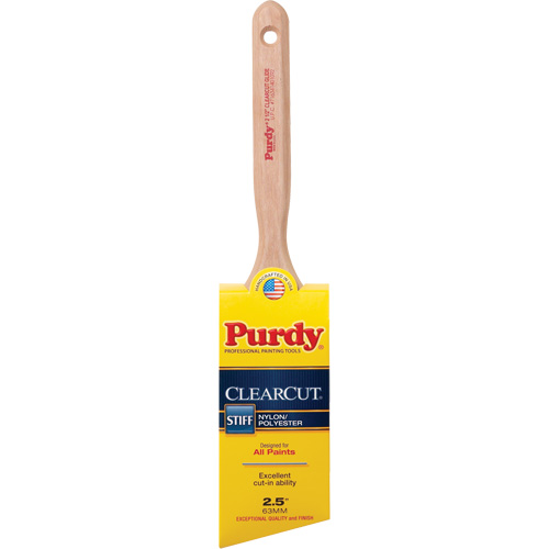 Clearcut&reg; Glide Paint Brush, Poly/Nylon, Wood Handle, 2-1/2" Width R.M.G. Prévention