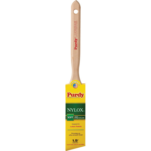 Nylox Glide Paint Brush, Nylon, Wood Handle, 1-1/2" Width R.M.G. Prévention