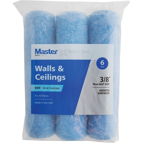 Master Knit Roller Cover, 10 mm (3/8") Nap, 240 mm (9-1/2") L R.M.G. Prévention