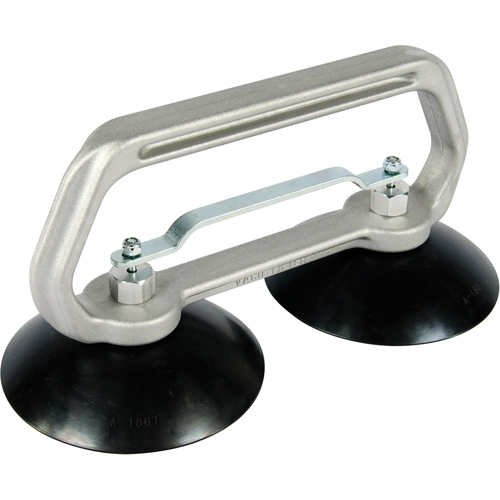 Appareils &agrave; ventouses - Ventouse double industrielle, 75 lb Capacit&eacute;, 5", Barre &agrave; tirer, 10" Longueur de la manche R.M.G. Prévention