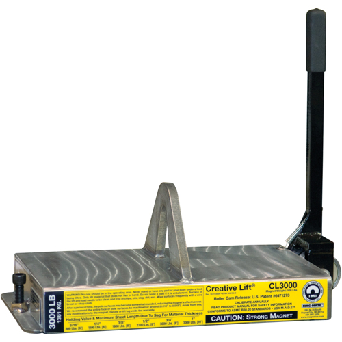 Creative Lift&reg; Magnets, 3000 lbs. (1.5 tons) Holding Cap., 19-1/4" L x 10-1/2" W x 7" H R.M.G. Prévention