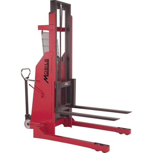 Hydraulic Stacker, Electric Operated, 1500 lbs. Capacity, 96" Max Lift R.M.G. Prévention