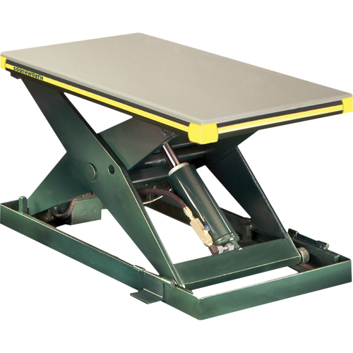 Table &eacute;l&eacute;vatrice hydraulique &agrave; ciseaux Backsaver, Acier, 48" lo x 48" la, Capacit&eacute; 2000 lb R.M.G. Prévention