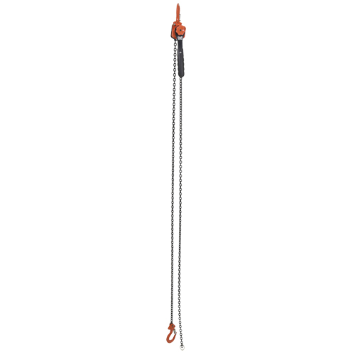 Mini Lever Hoist, 10' Lift, 1000 lbs. (0.5 tons) Capacity, Steel Chain R.M.G. Prévention