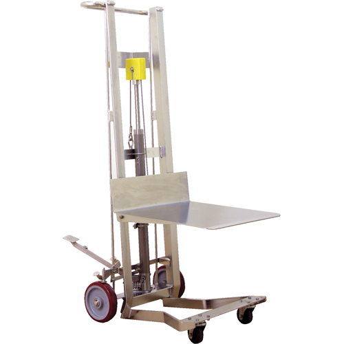 Hydraulic Platform Lift Stacker, Foot Pump Operated, 750 lbs. Capacity, 54" Max Lift R.M.G. Prévention