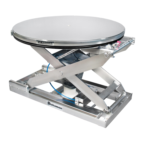 EZ Loader&reg; SS Self-Levelling Pallet Positioner - 100% Stainless Steel, 43" L x 43" W, 4000 lbs. Cap. R.M.G. Prévention
