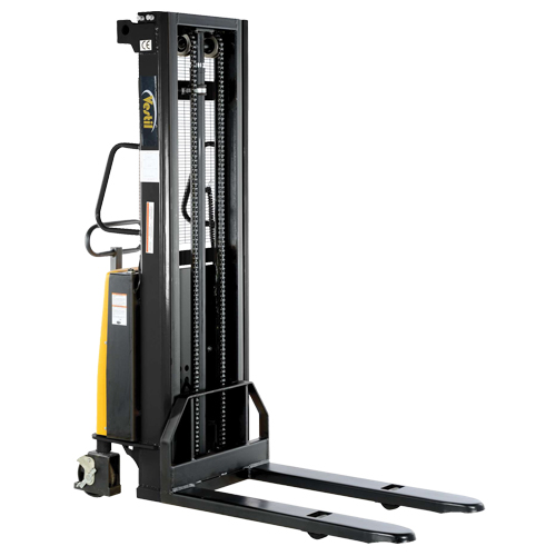 Gerbeur pour chariot &eacute;l&eacute;vateur, Fonctionnement &eacute;lectrique, Capacit&eacute; 2000 lb, Lev&eacute;e max 118" R.M.G. Prévention