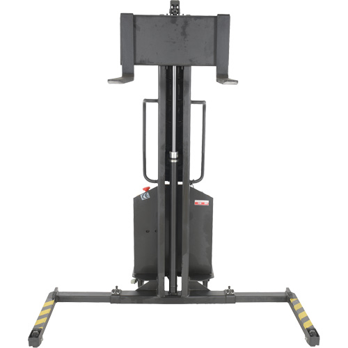 Narrow Mast Powered Lift Stacker, Electric Operated, 1000 lbs. Capacity, 63" Max Lift R.M.G. Prévention