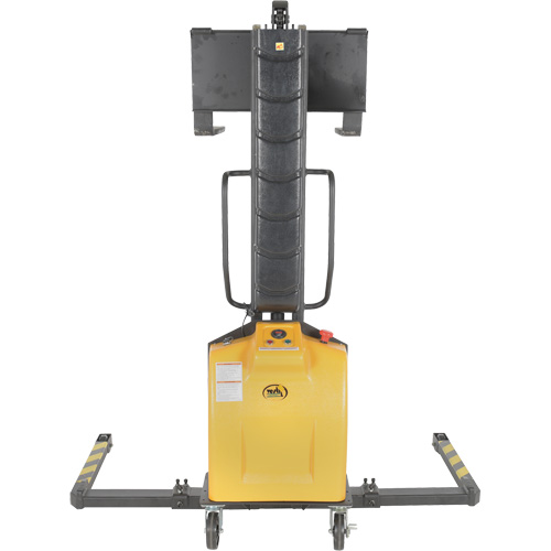 Narrow Mast Powered Lift Stacker, Electric Operated, 1000 lbs. Capacity, 63" Max Lift R.M.G. Prévention