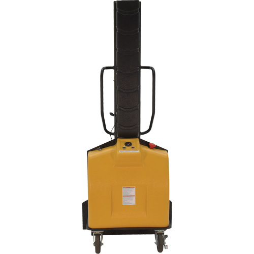 Narrow Mast Powered Lift Stacker, Electric Operated, 1000 lbs. Capacity, 63" Max Lift R.M.G. Prévention