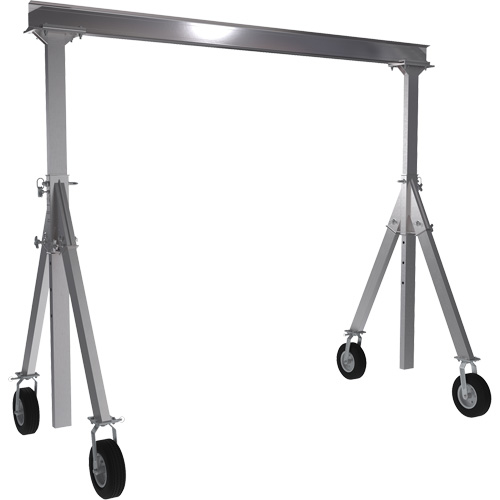 Grue-portique ajustable en aluminium, 10' lo, Capacit&eacute; 1500 lb (0,75 tonne) R.M.G. Prévention