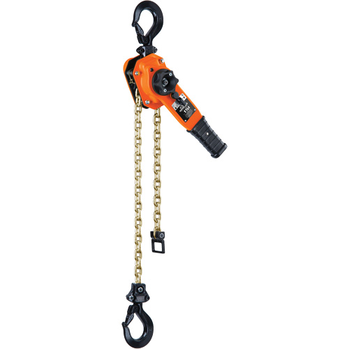 Series 653-A Ratchet Lever Hoist, 10' Lift, 3000 lbs. (1.5 tons) Capacity, Steel Chain R.M.G. Prévention