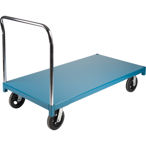 Heavy-Duty Platform Truck, 60" L x 30" W, 2000 lbs. Capacity, Rubber Casters R.M.G. Prévention