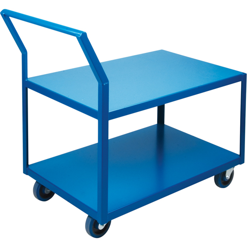 Chariots Surbaiss&eacute;s Robustes, 2 niveaux, 18" la x 30" p x 40" h, 1200 lb Cap R.M.G. Prévention