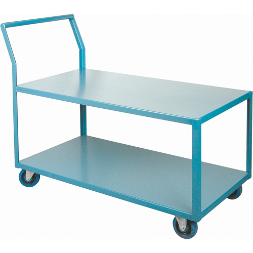 Chariots Surbaiss&eacute;s Robustes, 2 niveaux, 24" la x 48" p x 40" h, 1200 lb Cap R.M.G. Prévention