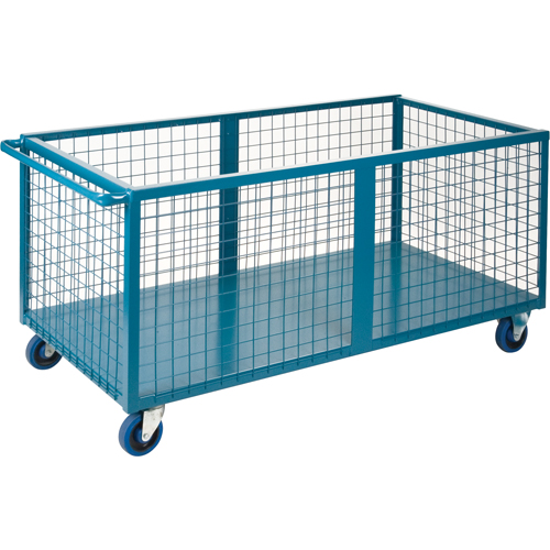 Caisson en treillis m&eacute;tallique, Acier, 51" lo x 30" la x 31,5" h, Volume 20 pi³, Capacit&eacute; 1200 lb R.M.G. Prévention