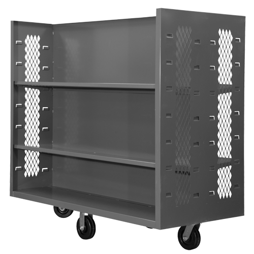 Wire Shelf Cart, Steel, 30" x 54" x 60", 1500 lbs. Capacity R.M.G. Prévention