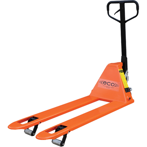 Transpalette "MINI" &agrave; profil bas ECO, 48" lo x 27" la, Capacit&eacute; de 3300 lb R.M.G. Prévention