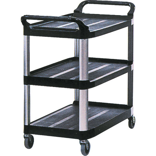 Chariot utilitaire, 3 tiers, 20" x 37" x 33-5/8", Capacit&eacute; 300 lb R.M.G. Prévention