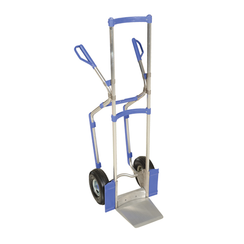 Ergonomic Hand Truck, Combination Handle, Aluminum, 52" Height, 350 lbs. Capacity R.M.G. Prévention